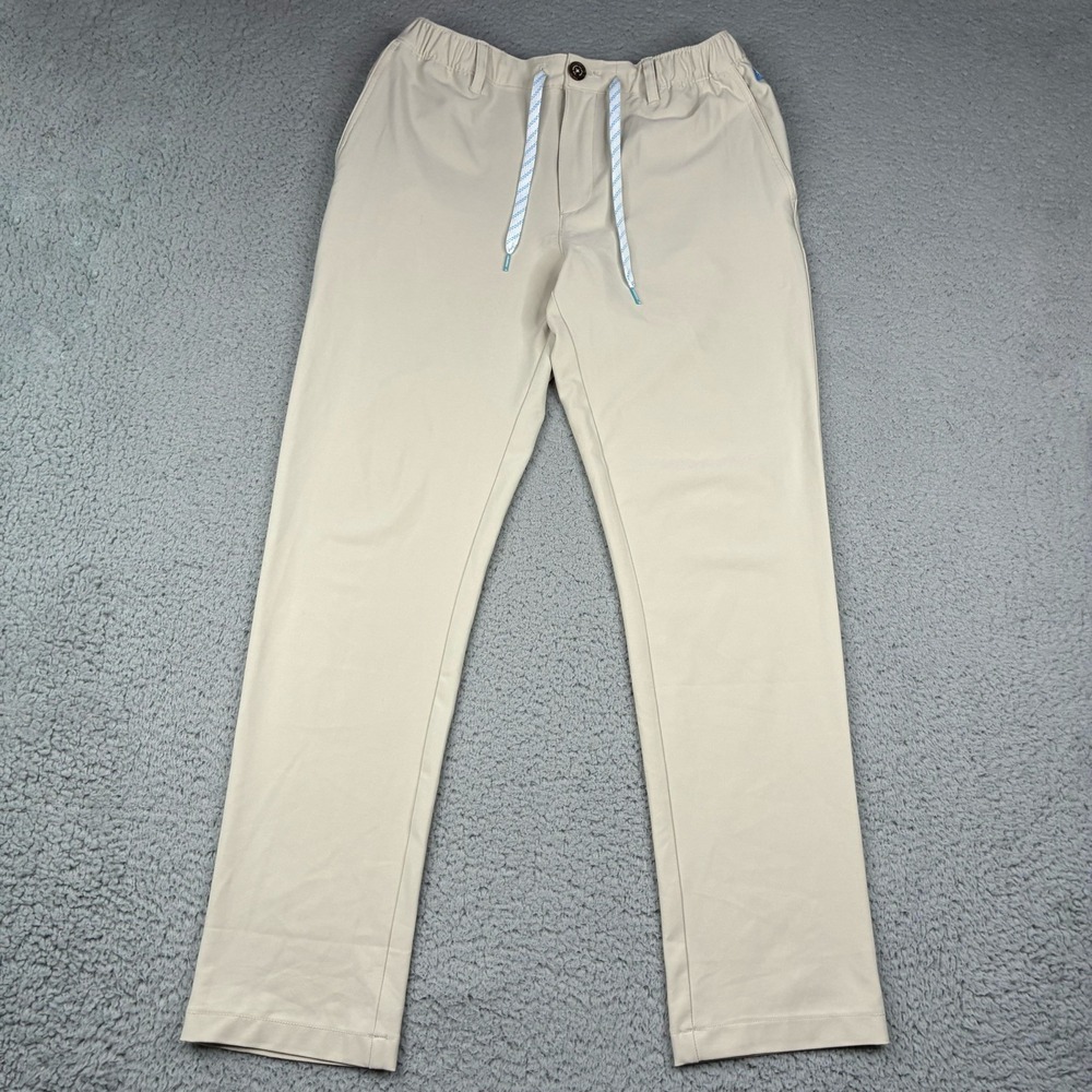 Chubbies Everywear Pants Mens Medium Beige Drawstring golf Performance
